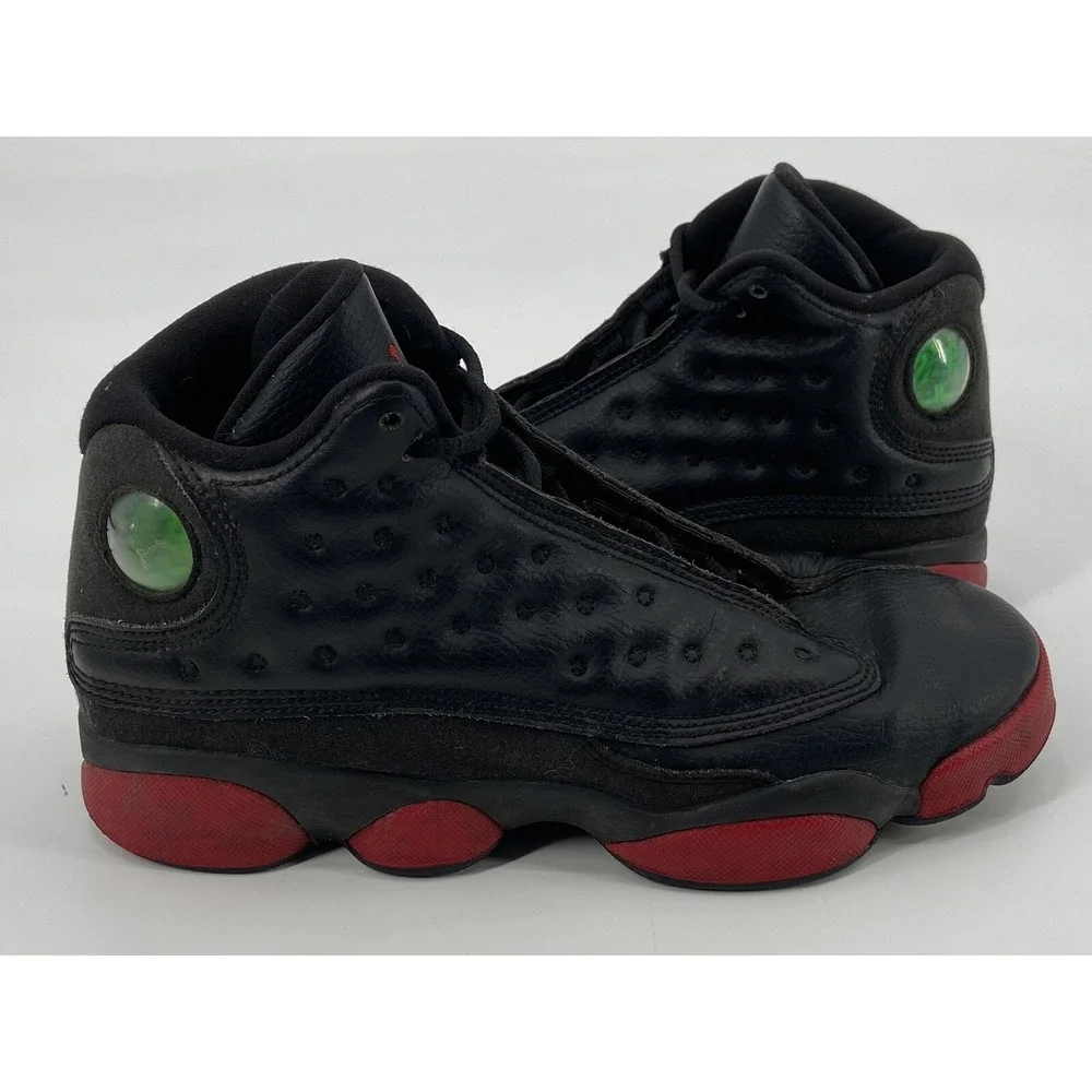 AIR JORDAN 13 RETRO BG Black/Red 414574 033‎ Size 5.5Y